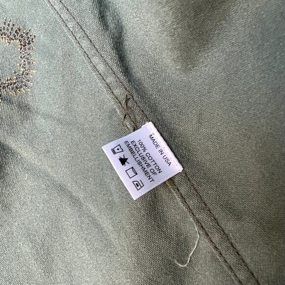 Atelier & Repairs Jacket Green Fatigue Army Patched Cotton Jacket Size M NWT - Picture 5 of 6